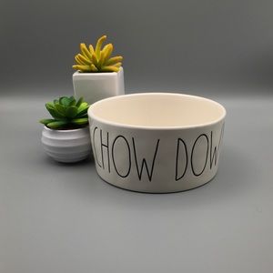 Rae Dunn “Chow Down” pet dog cat bowl. Pre 2018